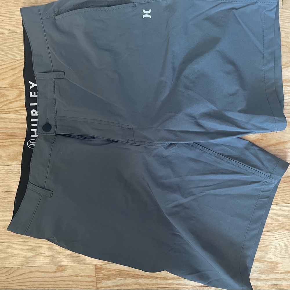 Hurley Gray Hybrid Shorts Lightweight Performance Design *NEW no tags